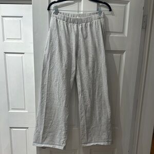 Gray Elastic Waist Pants